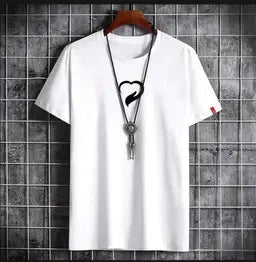 Men's Cotton Jersey Half Sleeves T-Shirt - Printed Design - 1 Pc