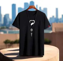Men's Cotton Jersey Half Sleeves T-Shirt - Printed Design - 1 Pc