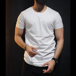 Men's Plain Jersey T-Shirt - 1 Pc Round Neck Tee